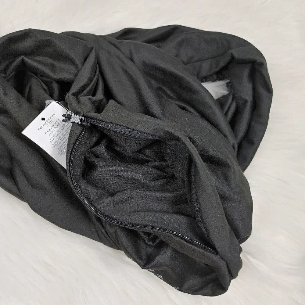 BEYOND YOGA Hidden Pocket Infinity Scarf New with